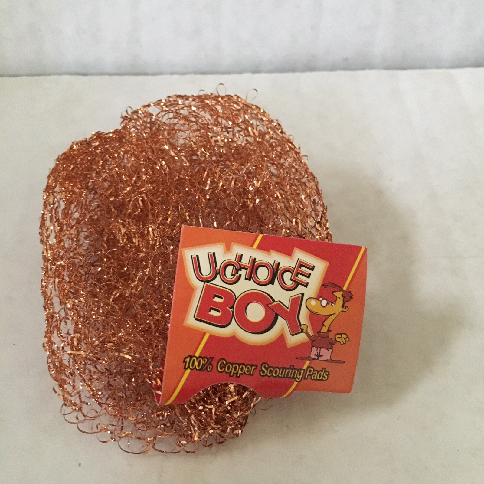 3 Dozen U-Choice Boy 100% Copper Light-Medium Duty Scour Dishwash Scrub Pads