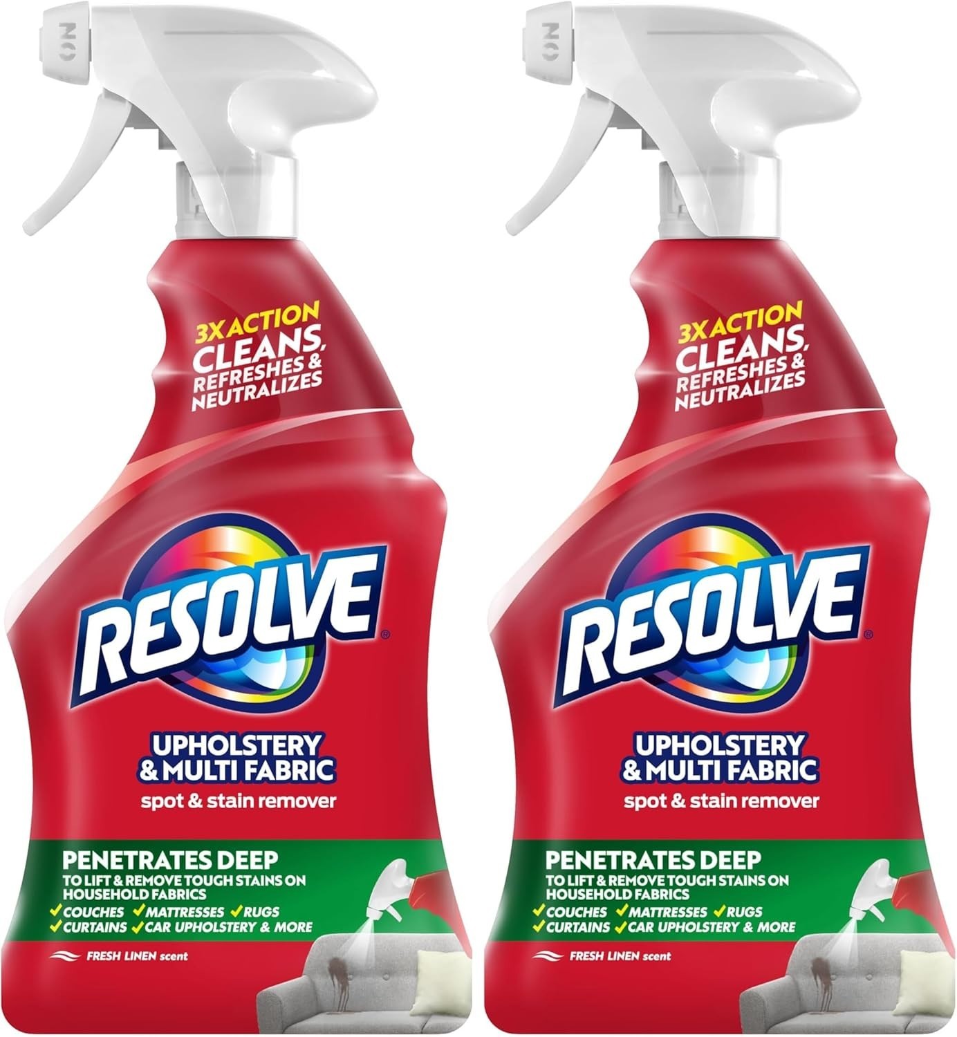 Concentrated Multi-Fabric Upholstery Cleaner – Unscented 22 fl oz Set of 2