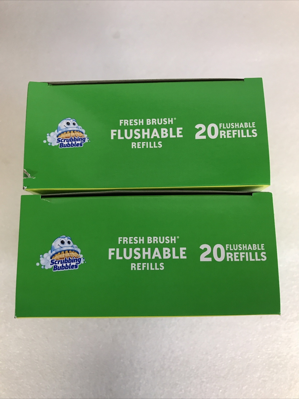 Scrubbing Bubbles Toilet Cleaning Fresh Brush Flushable Refills 40 Count New