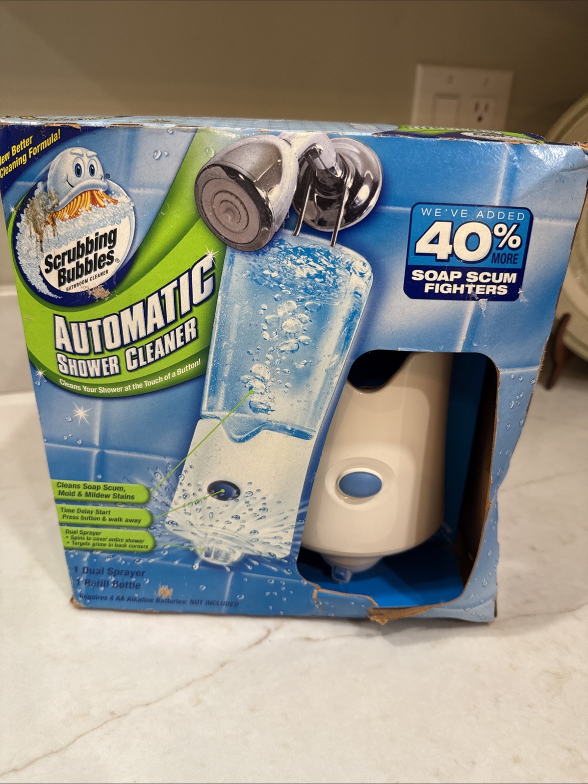 Scrubbing Bubbles Automatic Shower Cleaner Dual Sprayer 34 Oz Bottle Sealed Box