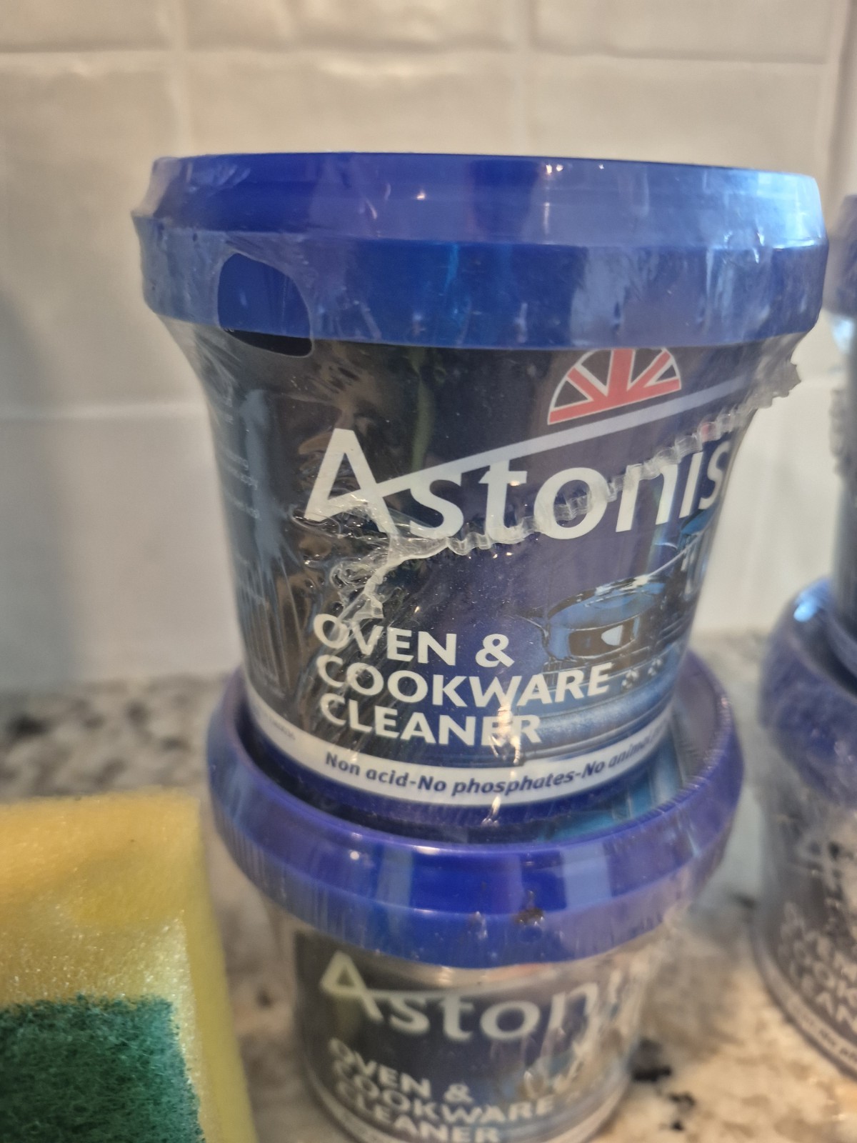 8 PACK Lot Astonish Oven Cookware Cleaner Cleaners 4 x 17 oz + 4 Scrubbers
