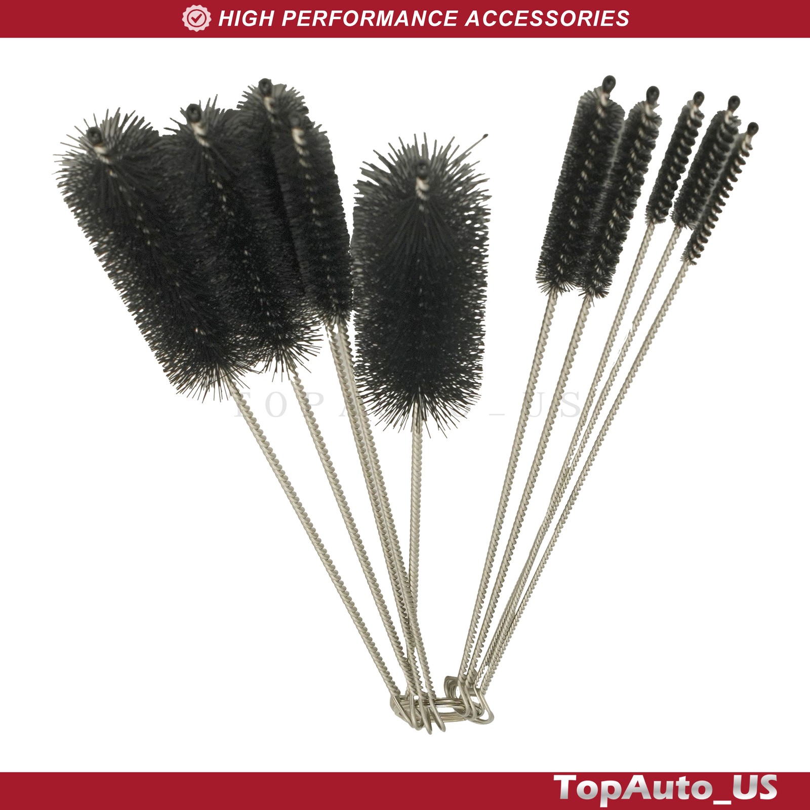 Fit Kitchen Nylon Cleaning Straw Brush Set 10PCS Bottle Tube Pipe Cleaner