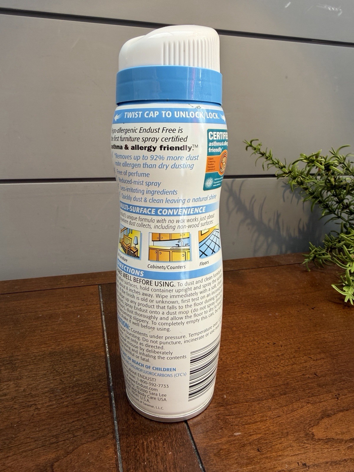 Endust Fragrance Free Hypo-Allergenic Dusting and Cleaning Spray, Hypo-Allergeni