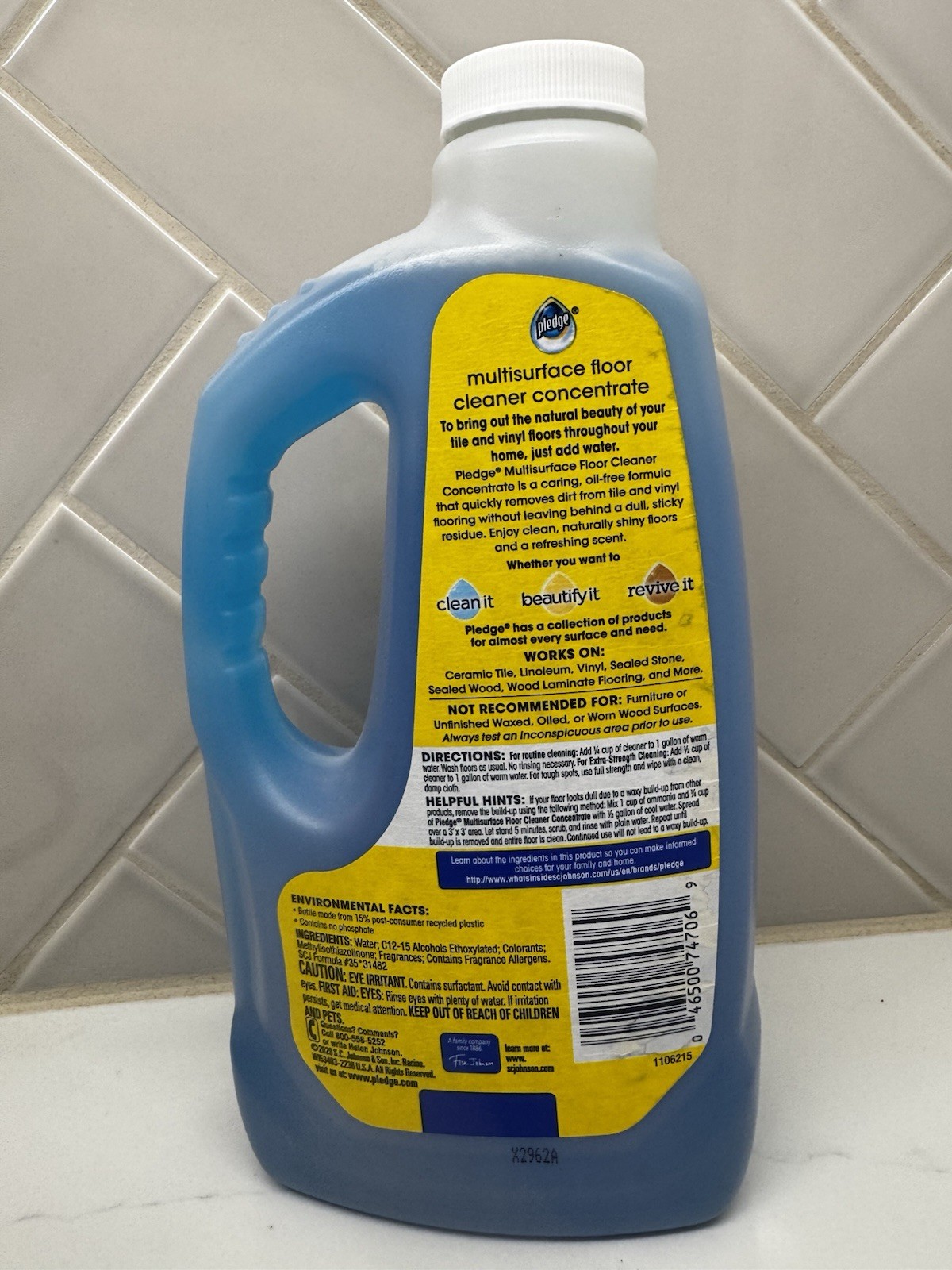 Pledge Clean It Multisurface Floor Cleaner Concentrate Rainshower 32fl oz NEW