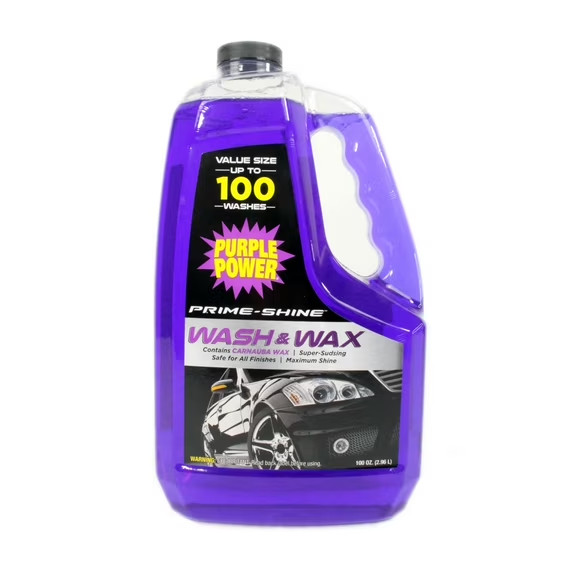 (4 Pack) Wash & Wax 100 Oz Automotive Cleaner with Carnauba Wax