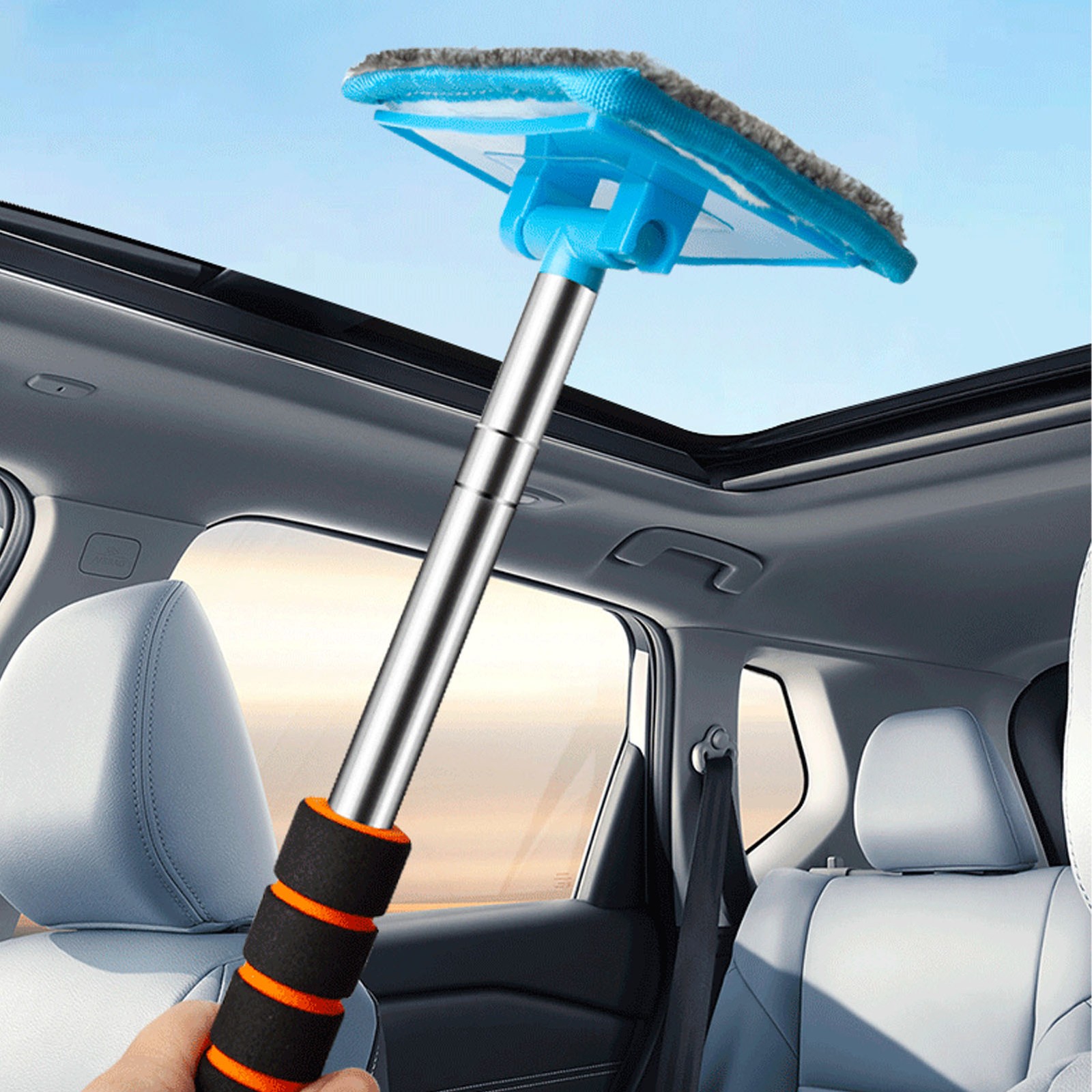 Car Windshield Cleaning Brush Aluminum Alloy Car Window Cleaner Tool For Ca MYVE