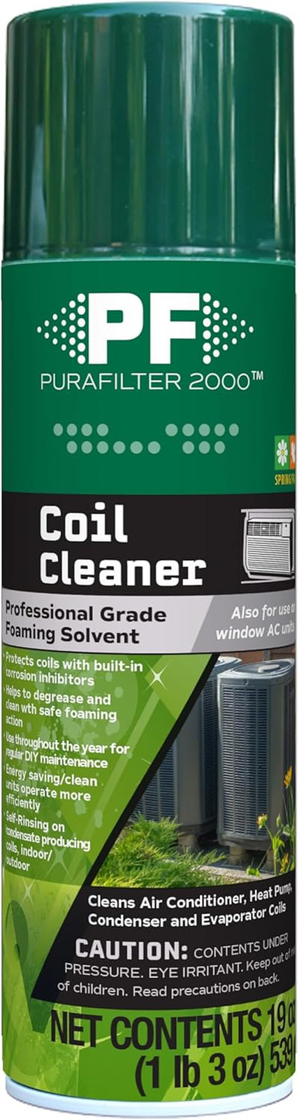 2000 Coil Cleaner Foaming Spray | Use on AC HVAC Condensers and Evaporator Co…