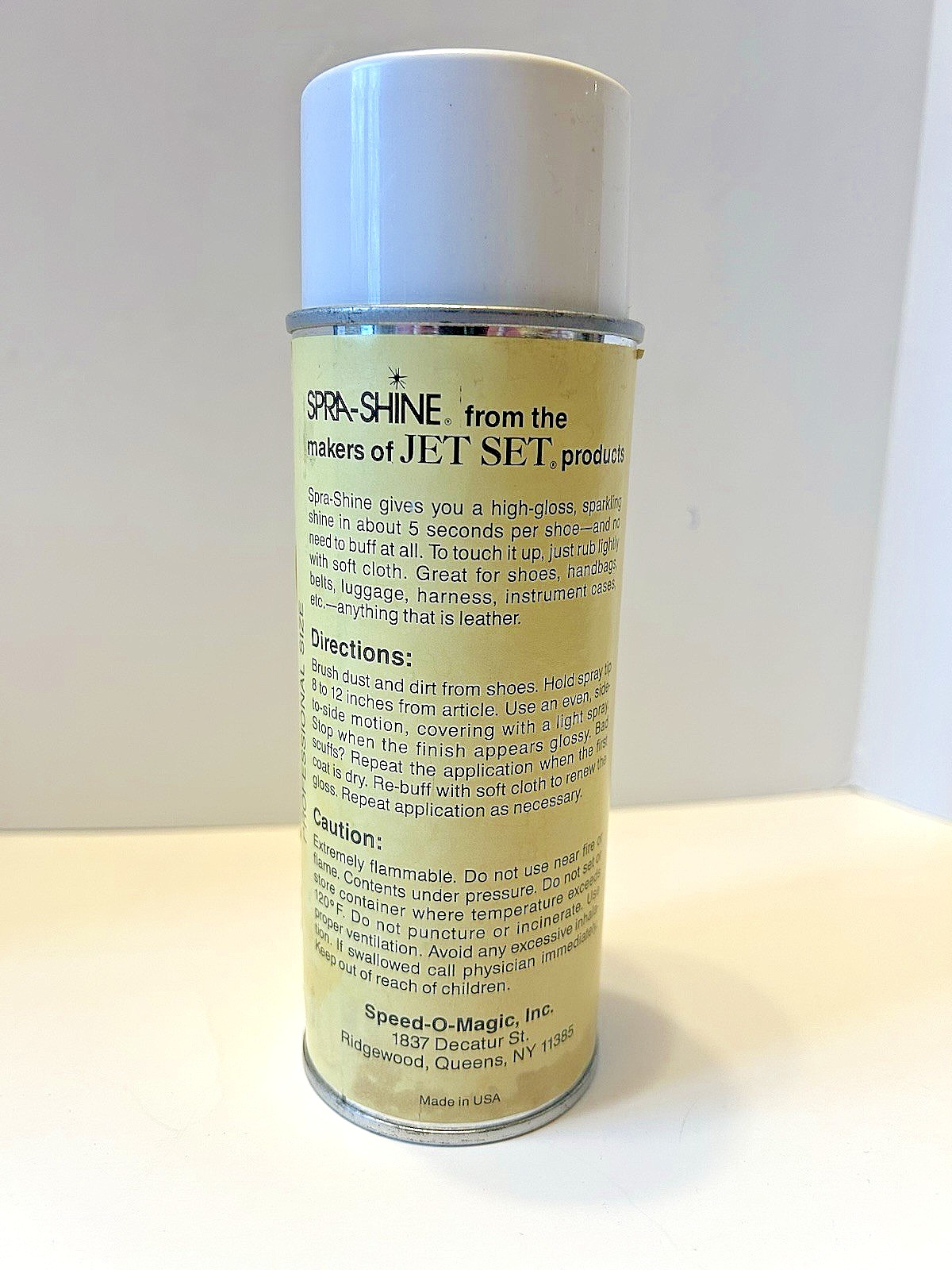 Vtg Discont Full Jet Set SPRA-SHINE the Everything Shiner 14oz Waterproofer Wax