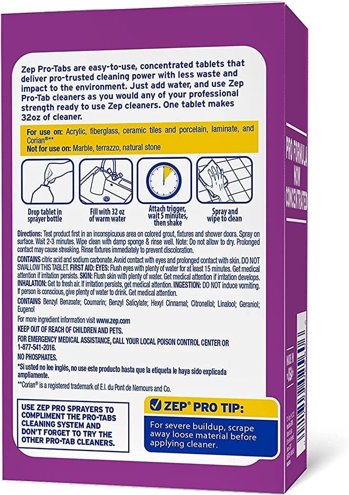 Eco-Friendly Purple Cleaning Agent 4 Pack Just Add Water for Counters Appliances