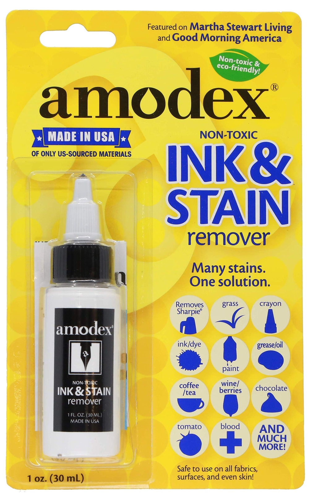 Amodex Ink and Stain Remover – Cleans Marker, Ink, Crayon, Pen, Makeup from