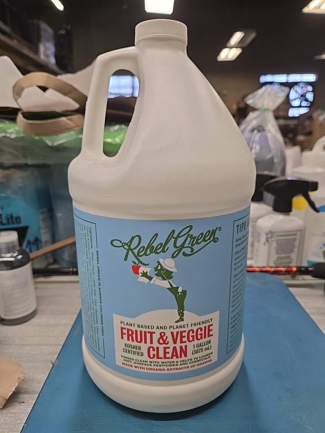 Rebel Green Plant Based Fruit & Veggie Clean- Kosher- Planet Friendly- 1 Gallon