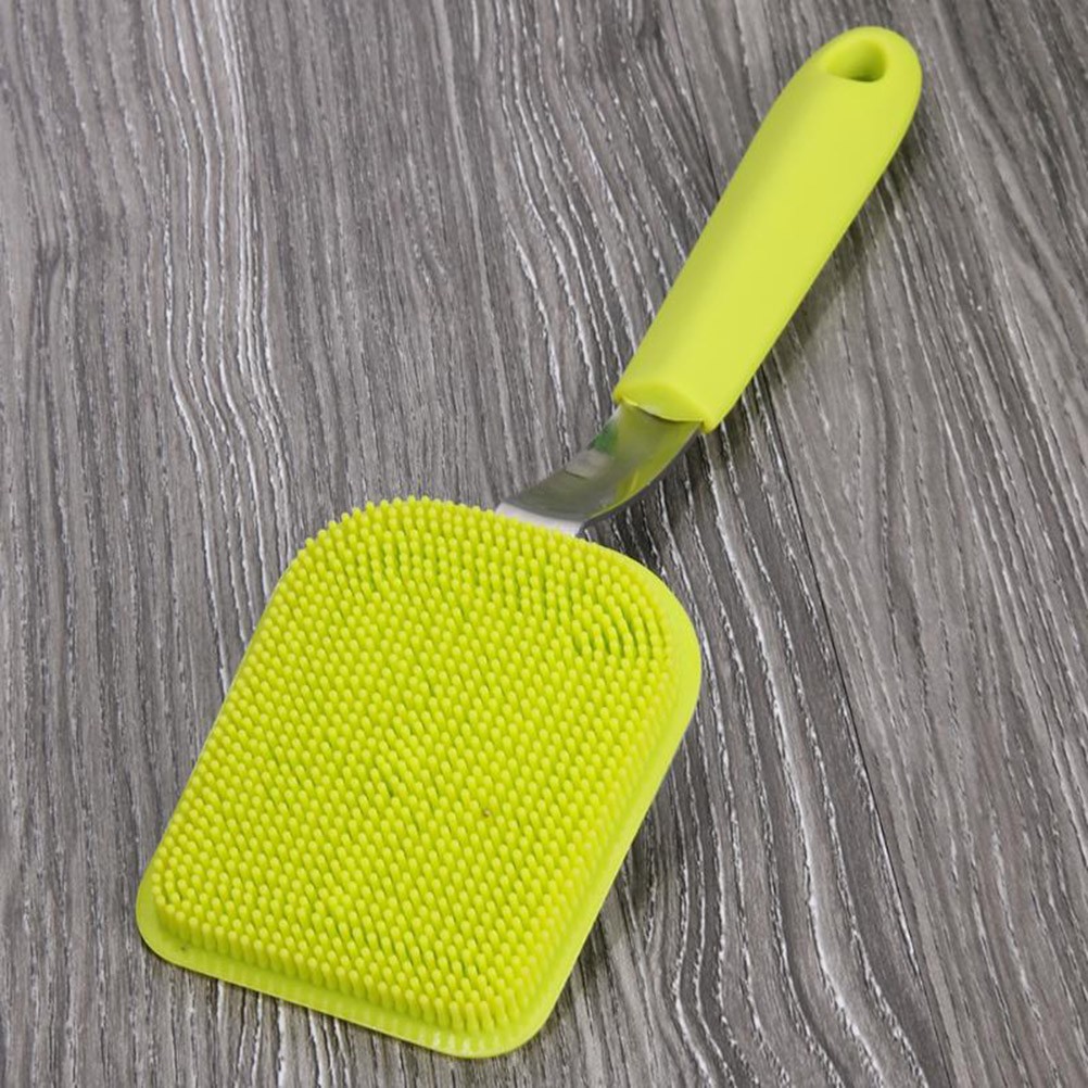 Silicone Brush for Cleaning Dish Scrubber with Handle Dishwashing