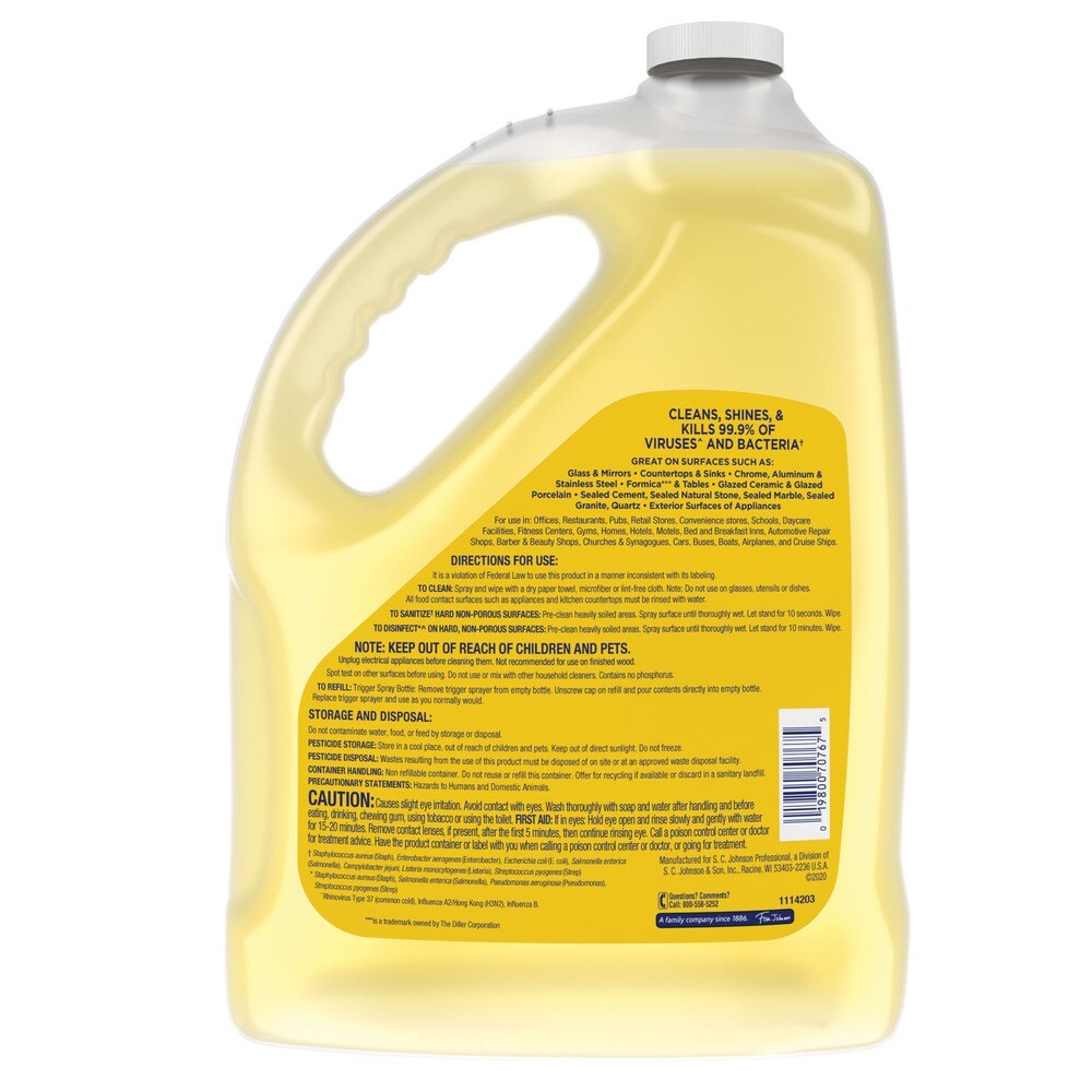 Windex 682265 1 Gal. Multi-Surface Disinfectant Cleaner – Citrus (4/CT) New