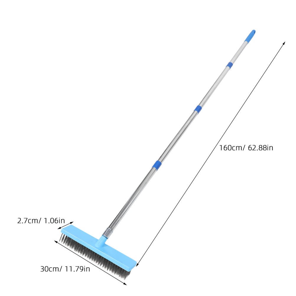 Floor Scrubbing Cleaning Brush Tile Scrubber with Handle Bathroom for Shower