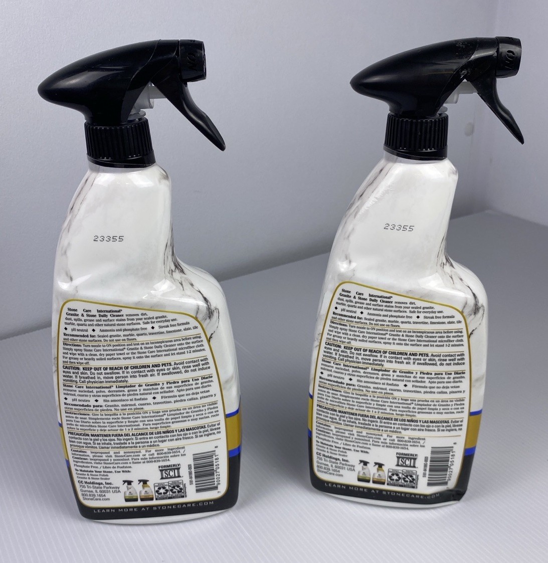New Two Pack Stone Care International Granite & Stone Daily Cleaner 32 fl Oz x2