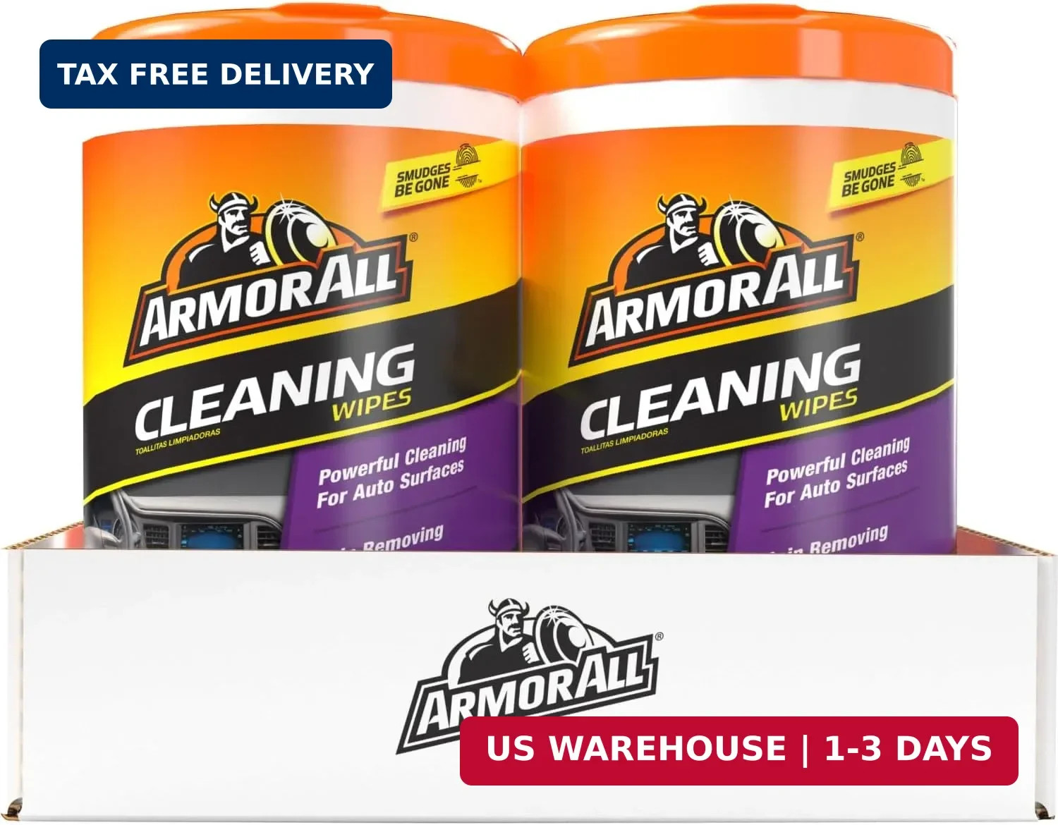 Armor All Car Cleaning Wipes 90-Count – Convenient Car Interior, Dashboard, Leat