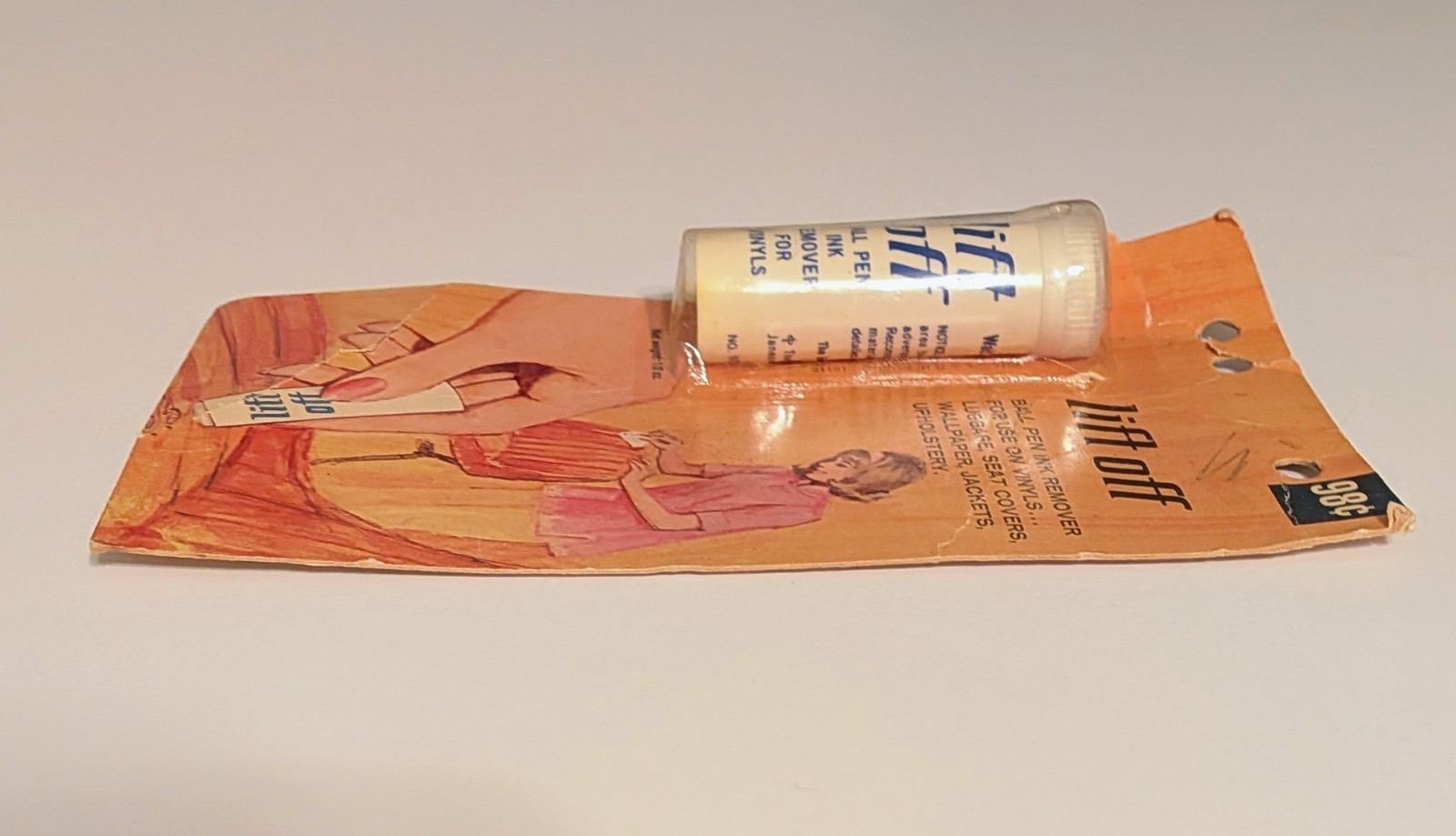 Vintage Lift Off Ball Pen Remover Stick .5 oz NEW IN PACKAGE Eversharp Pen Co.