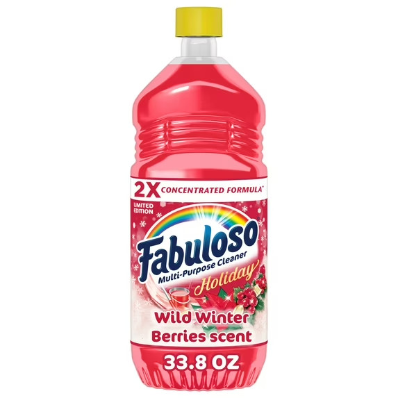 Fabuloso Holiday Multi-Purpose Cleaner, 2X Concentrated, Wild Winter Berries Sce