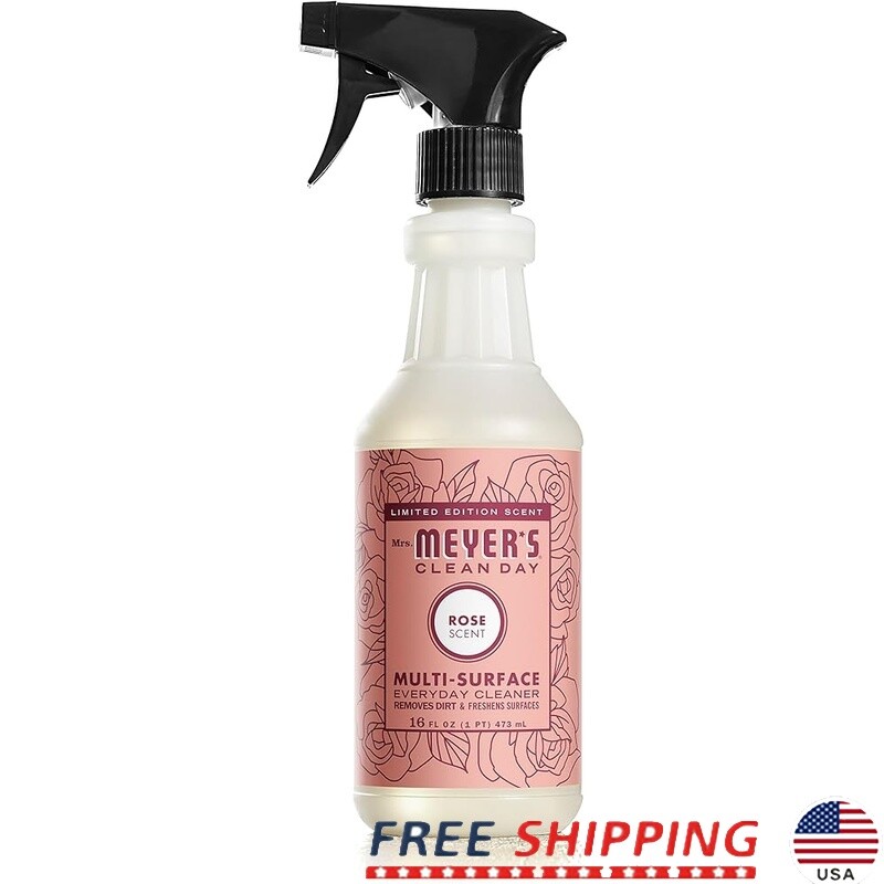 All Purpose Cleaner Spray Rose Scented Non-Porous Surface Cruelty Free 16oz New