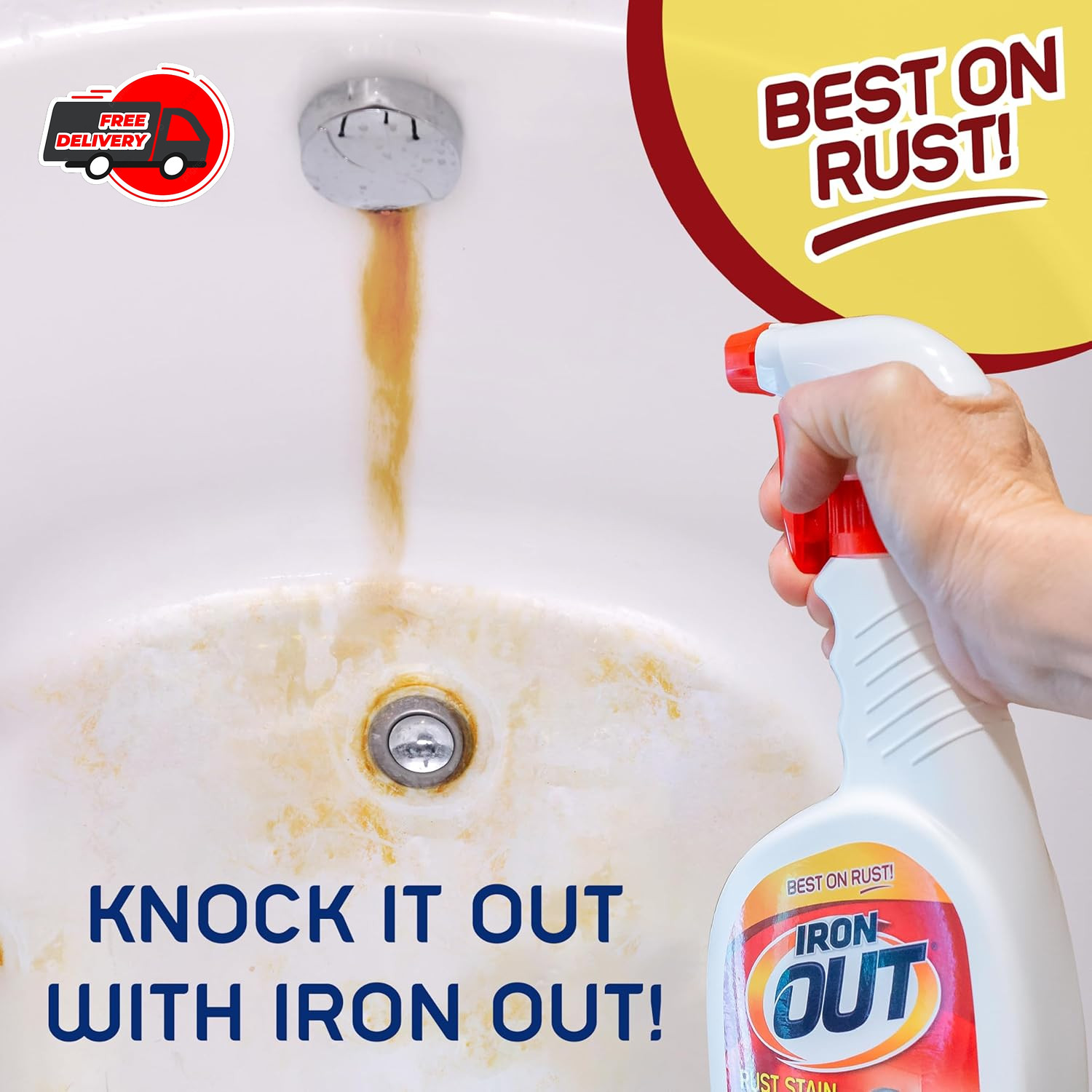 Rust Stain Remover Spray Gel, Remove Rust Stains in Bathrooms, Kitchens, Laundry