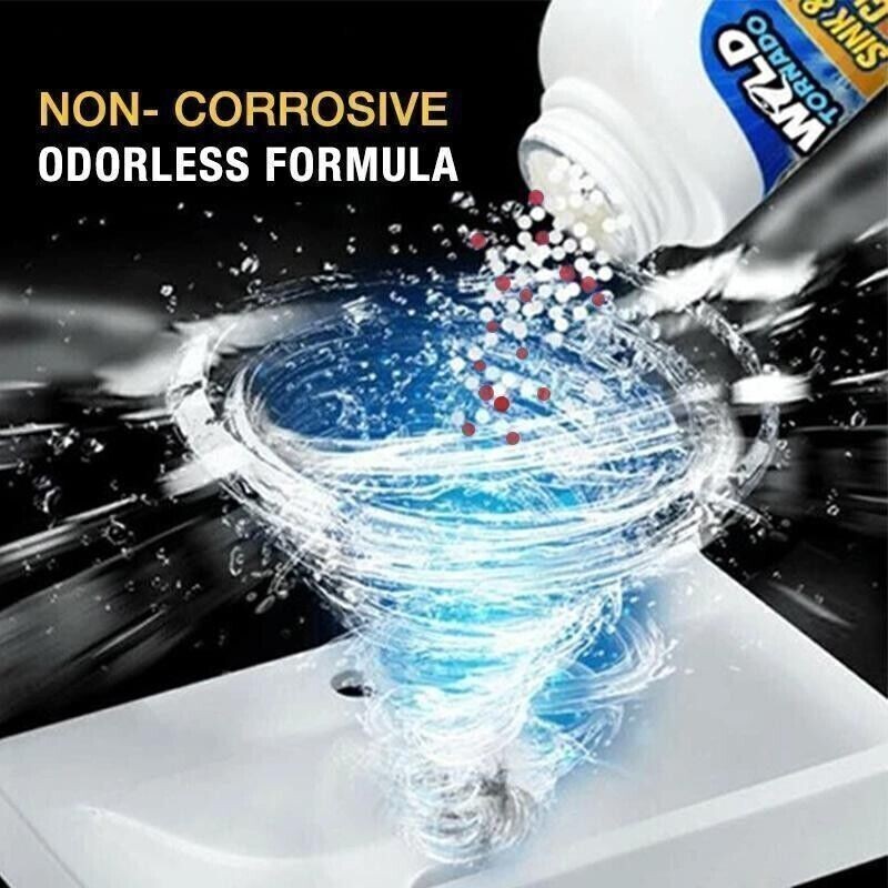 2pc Wild Tornado Powerful Sink &Drain Cleaner High Efficiency Clog Remover&Clean