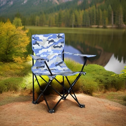 Kids Folding Beach Camp Chair with Safety Lock – Camping Travel Chair for Boy…