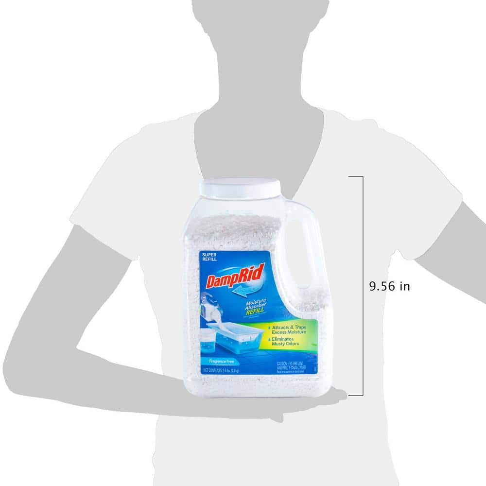 7.5 lbs Fragrance Free Super Refil Moisture Absorber 3-Pack Easy Pour Container