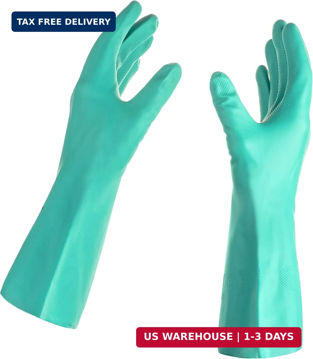 Nitrile Rubber Cleaning Dishwashing Gloves, Extra Extra Large XXL (1 Pair