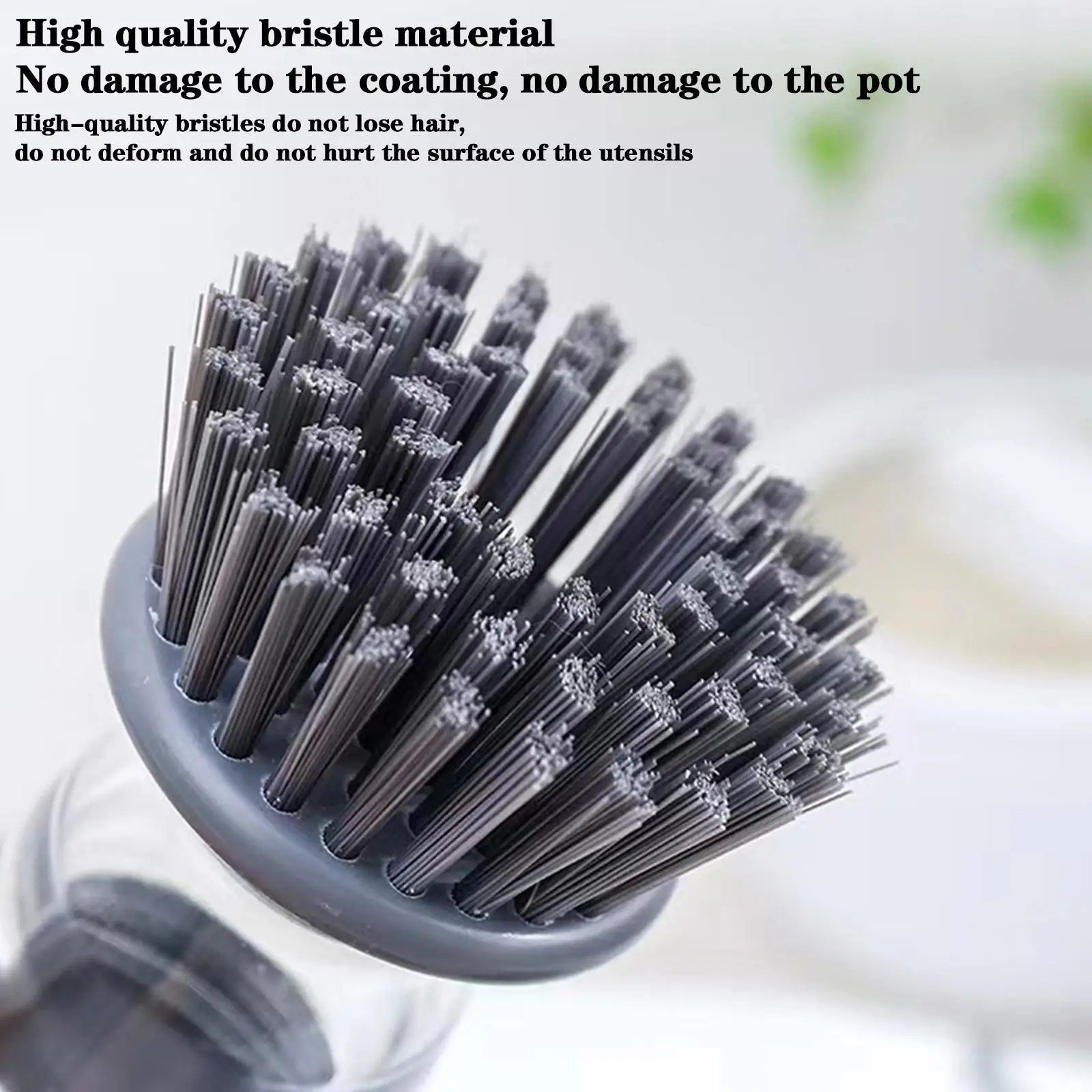 Steel Dish Scrubber Soap Dispensing Brush Storage Set Pot Scouring Pad Kitchen