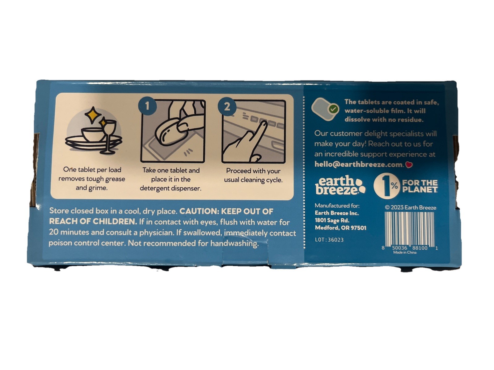 Earth Breeze Power pebbles Dishwasher Tablets, FRAGRANCE FREE