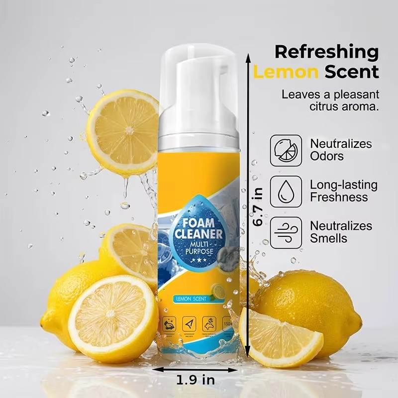 4-in-1 Multi-enzyme Foam Cleaner, New Foam No-rinse Cleaner, All-purpose Deep Cl