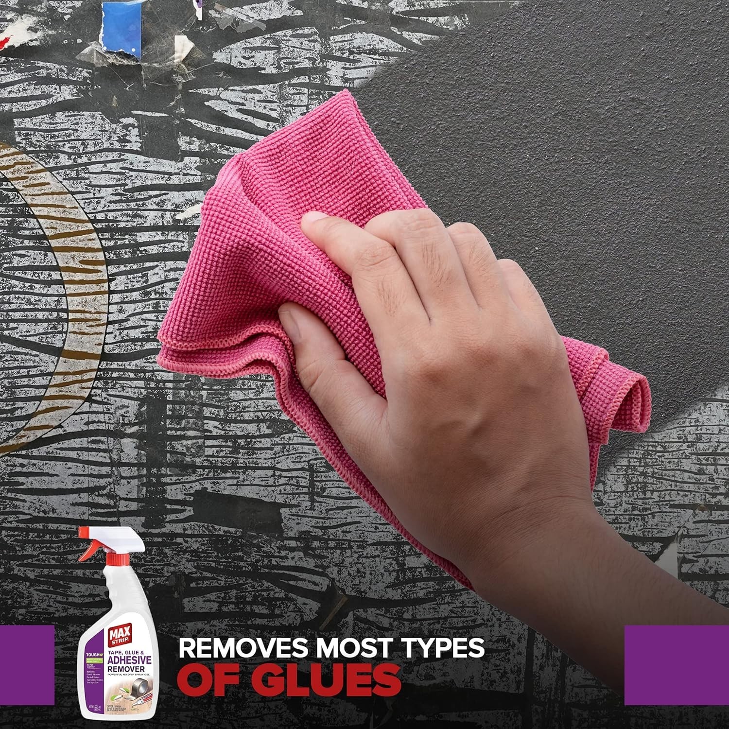 Tape, Glue & Adhesive Remover 22oz | Fast-Acting | Removes All Kinds of Glues…