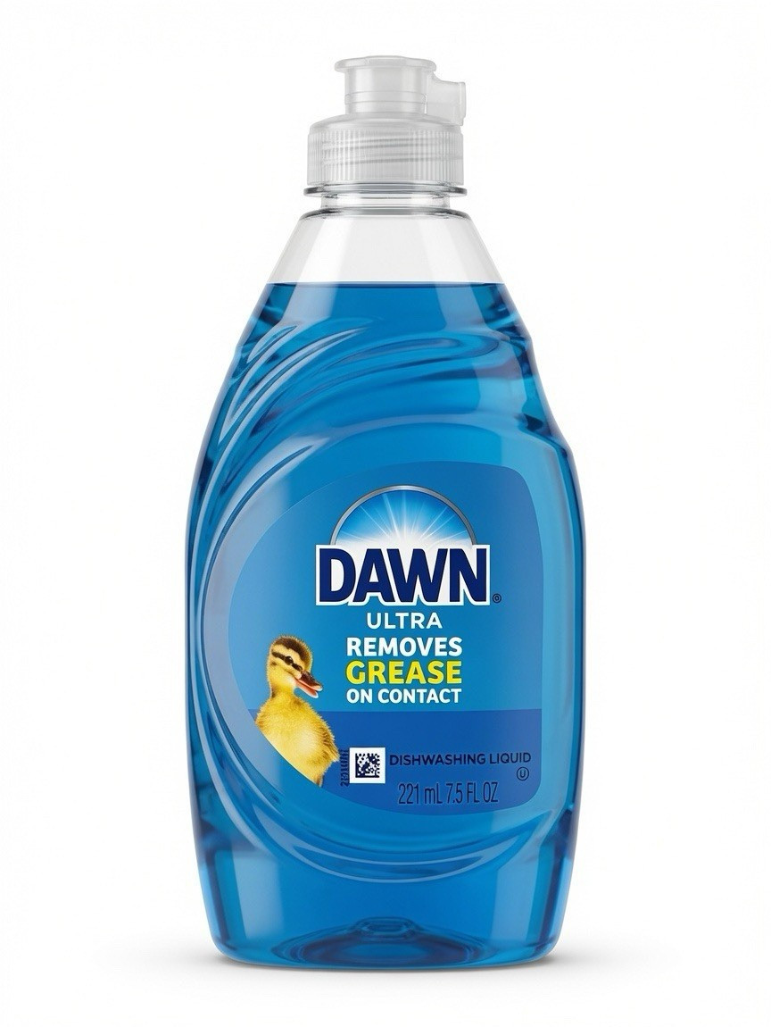 Dawn Ultra Removes Grease Dishwashing Liquid for Dishes, 7.5 fl oz, 4 Pack