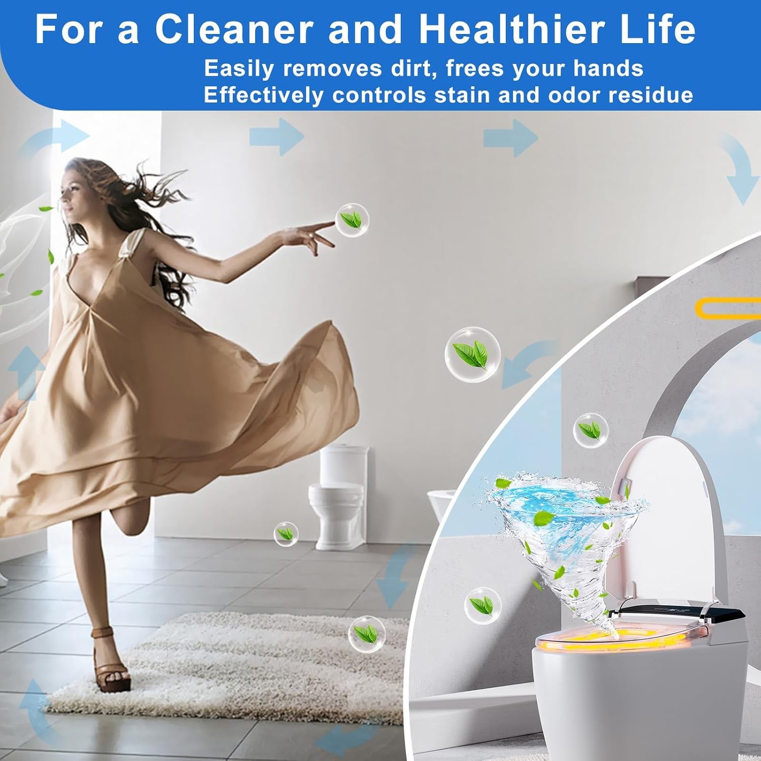 Toilet Bowl Cleaner, Automatic Toilet Tank Cleaner Tablets, Blue Toilet Bowl Tab