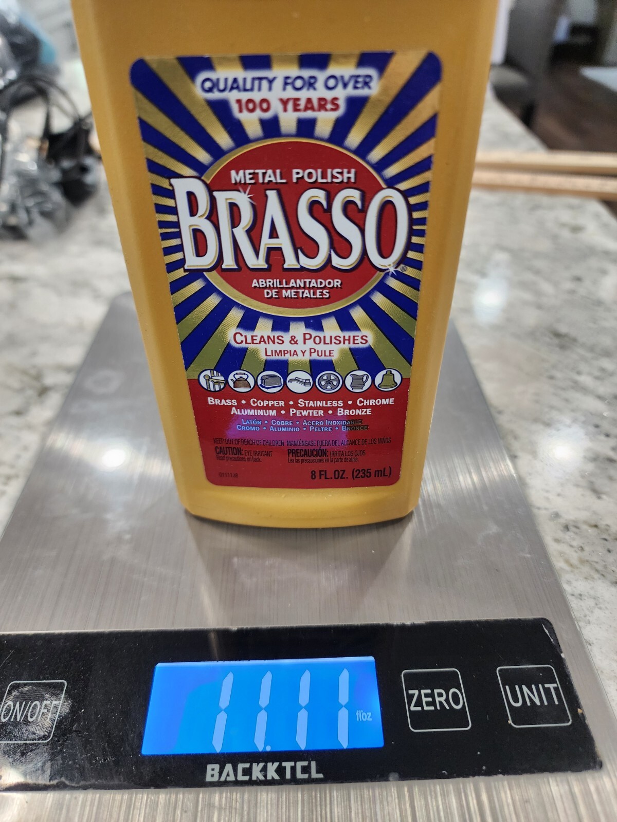 Brasso Metal Polish Brasso 26600-89334 Polish- 8oz