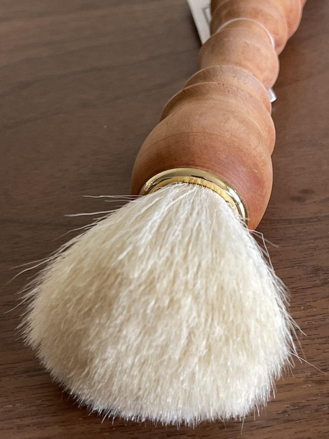 Double Dust Brush Oiled Beechwood Handle Goat Hair & Pig Bristle Brush Caldrea