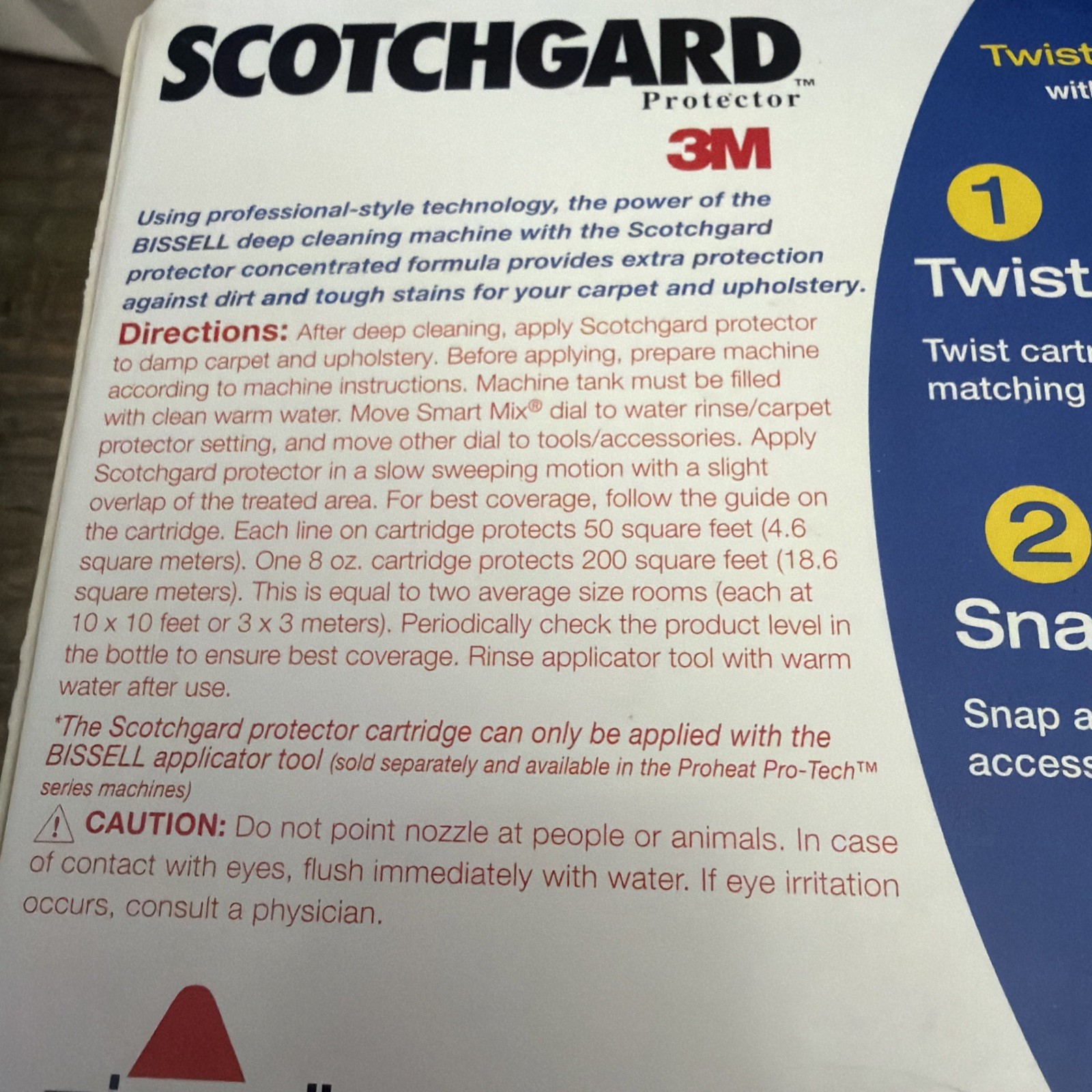 3 PKS. BISSELL SCOTCHGARD 3M EXTRA PROTECTION / CARPET, RUG, UPHOLSTERY ETC. 8OZ