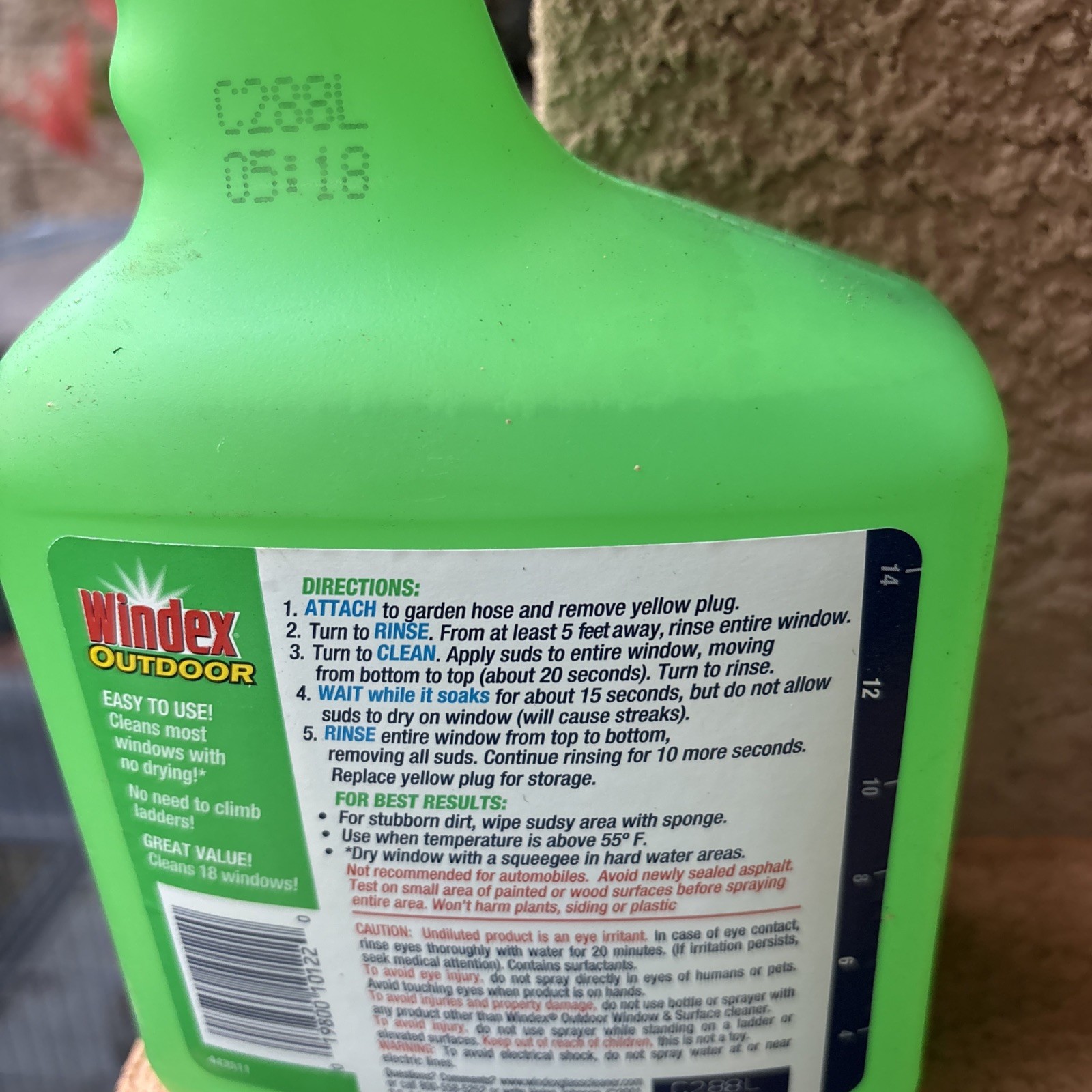VTG 1 Windex Outdoor Window Cleaner Spay Concentrated 32 fl oz New Old Stock