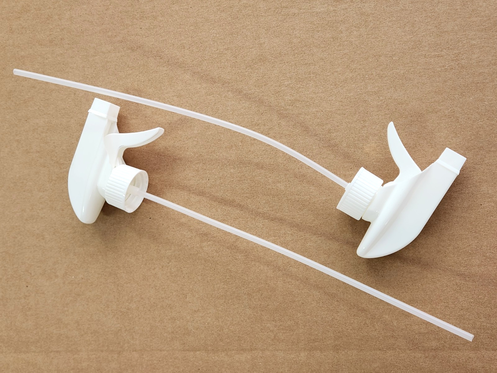 25 Impact White Plastic Spray/Stream/Off Sprayer Bottle Trigger Nozzle 10″ Tube