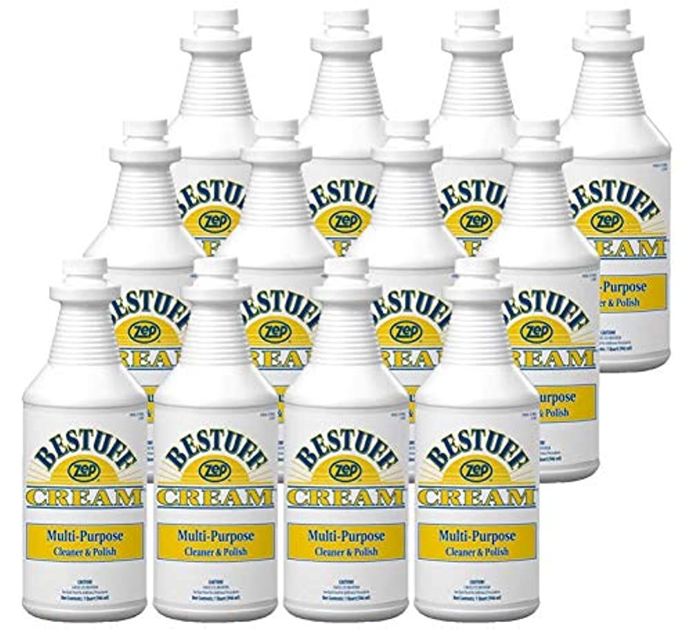 Zep Bestuff Multi-Purpose Cleaner and Polish Cream – 32 oz (Case of 12) 106601-