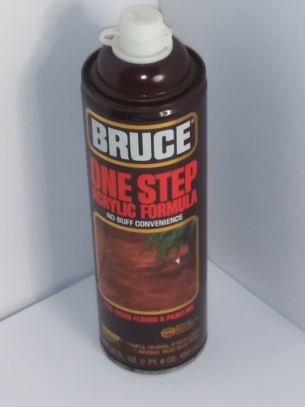 Vtg Bruce One Step Acrylic Formula Can DISPLAY MOVIE PROP Half Full 12.7oz