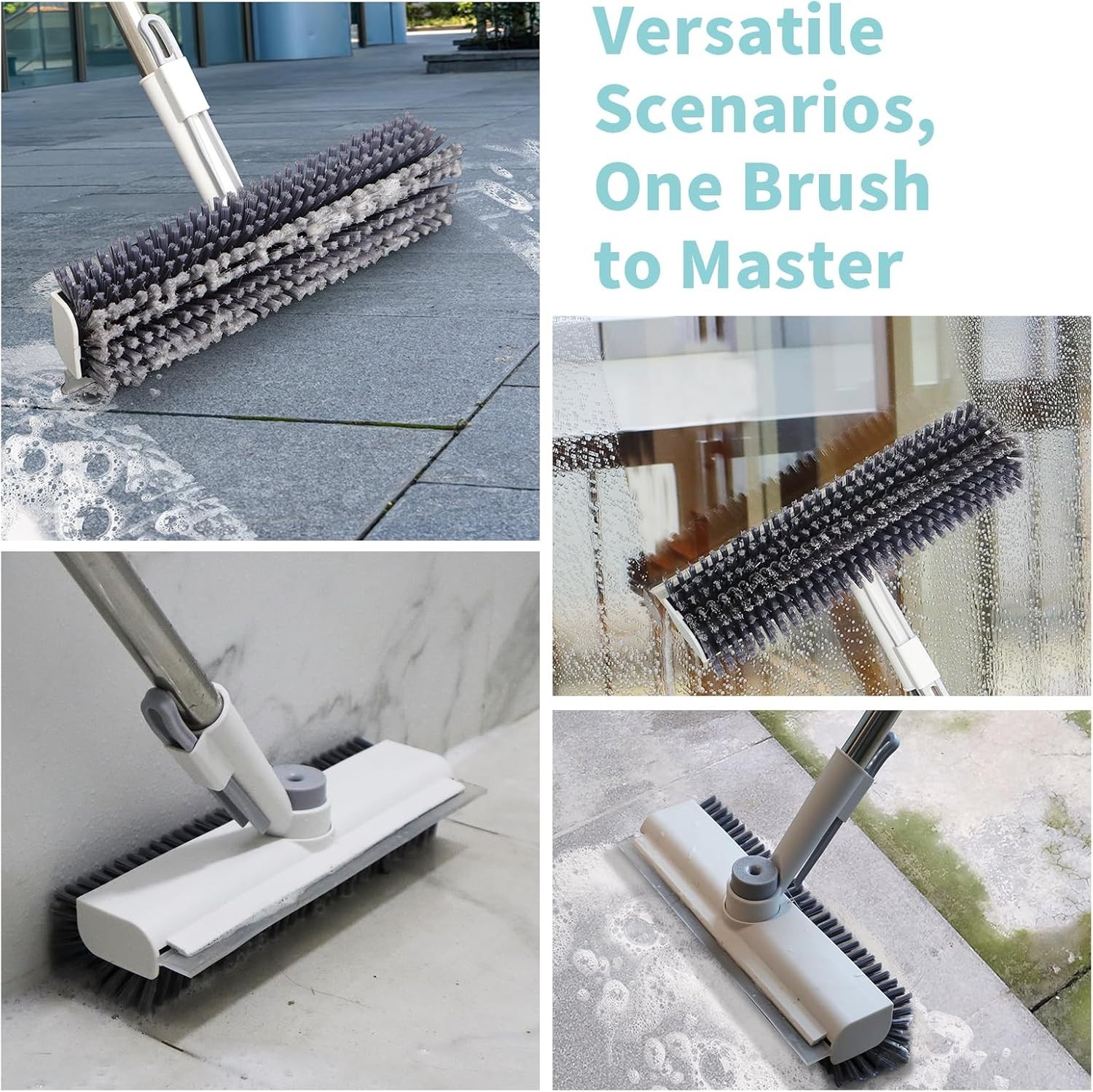 Floor Scrubber with Durable PVC Bristles for Ultimate Surface Cleaning