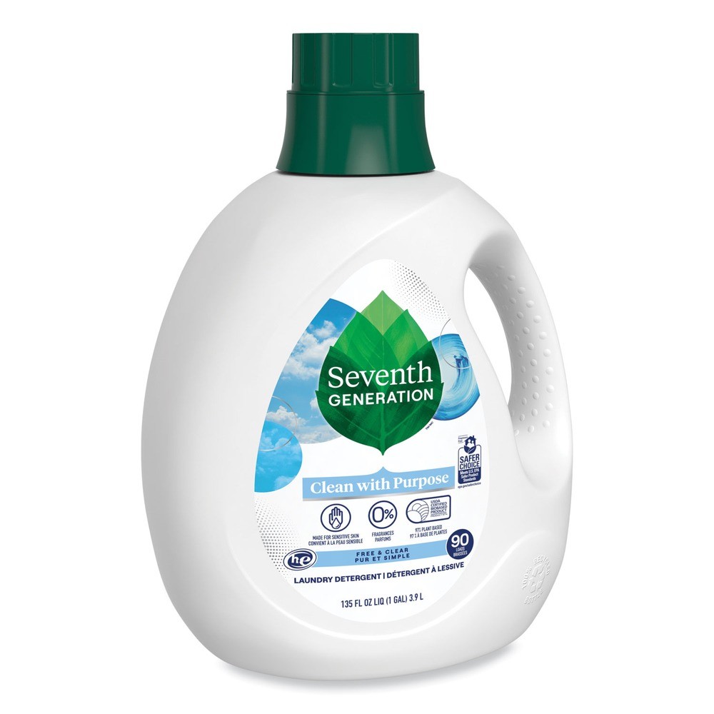 Seventh Generation 45065CT 135 oz. Liquid Detergent – Fragrance Free (4/CT) New