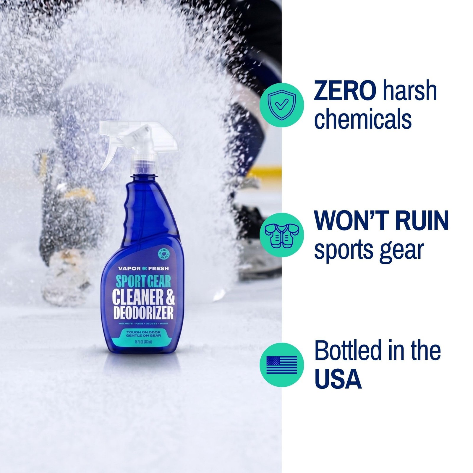 Sports Equipment Deodorizer Cleaner for Gloves Pads Helmets Gym Bags