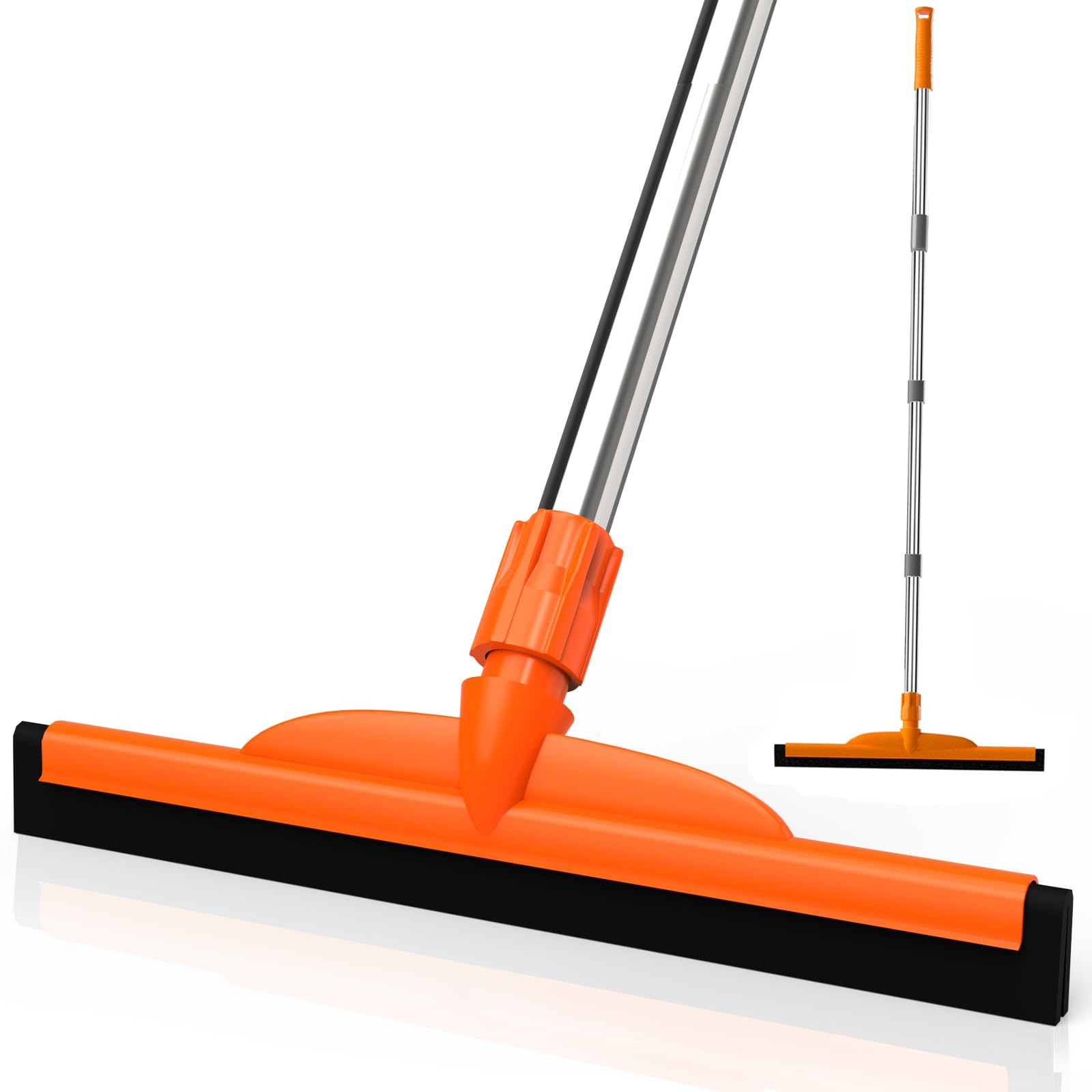 Floor Squeegee 62 Inch Adjustable EVA Foam Blade Concrete Garage Patio