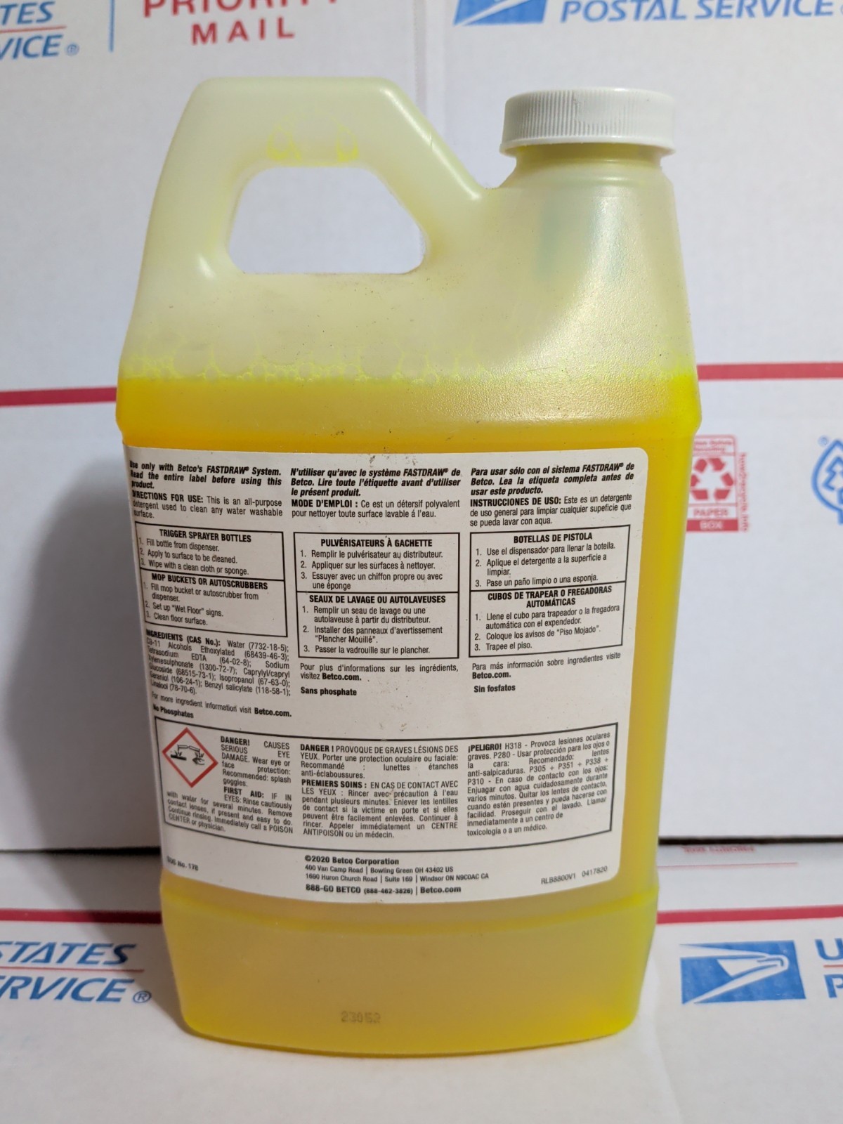 New Betco ph7 Ultra floor cleaner 2L ( 67.6 fl Oz) bottle 9082