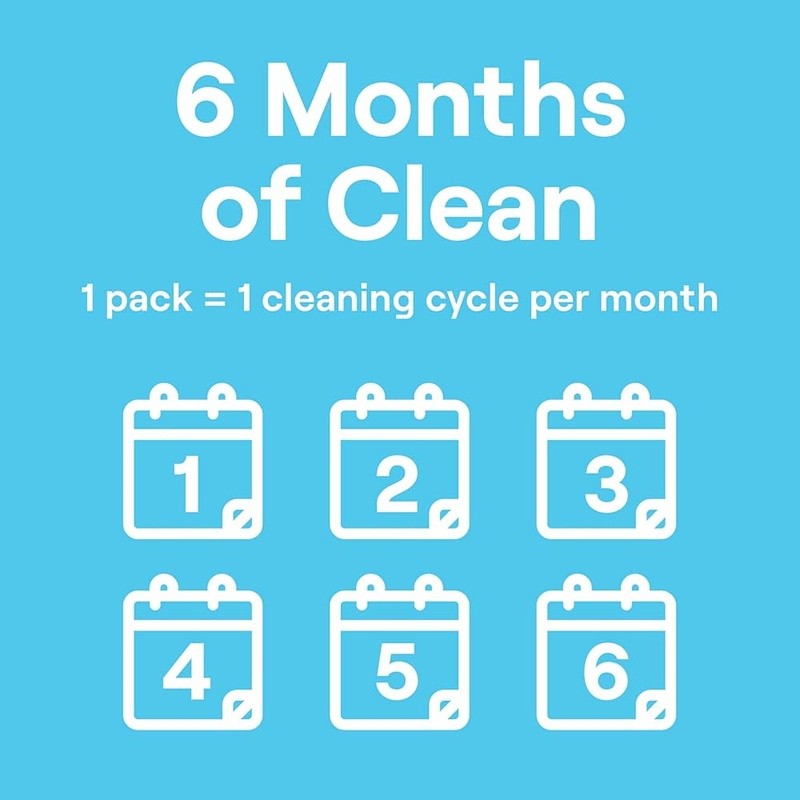 Washing Machine Cleaner Oxy Power Odor Eliminator Biobased 6 Month Supply New