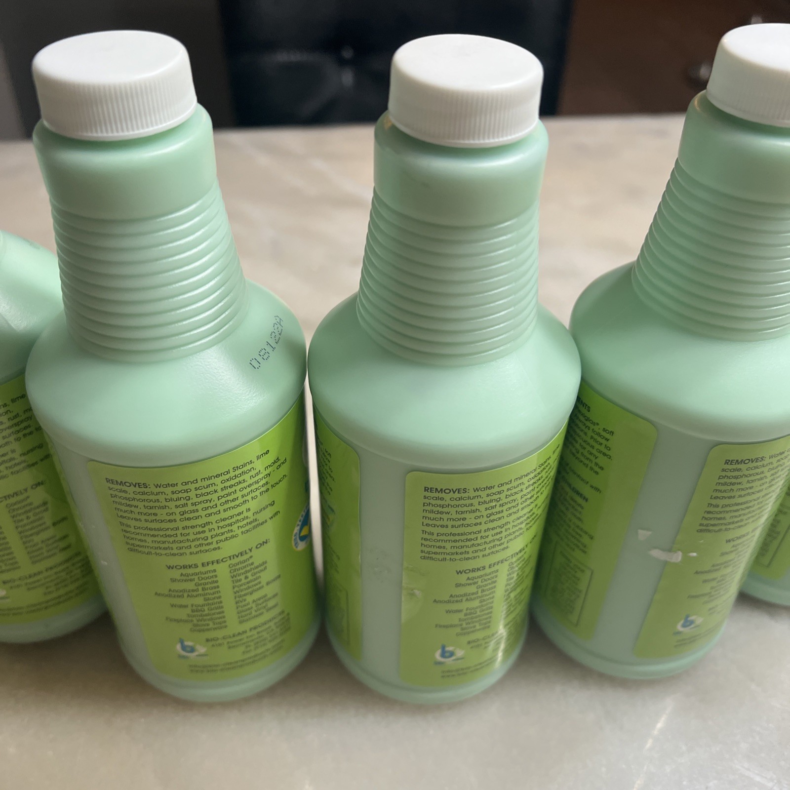 Pack of 6 Bio Clean Eco Friendly Hard Water Stain Remover The Green Stuff 20 Oz