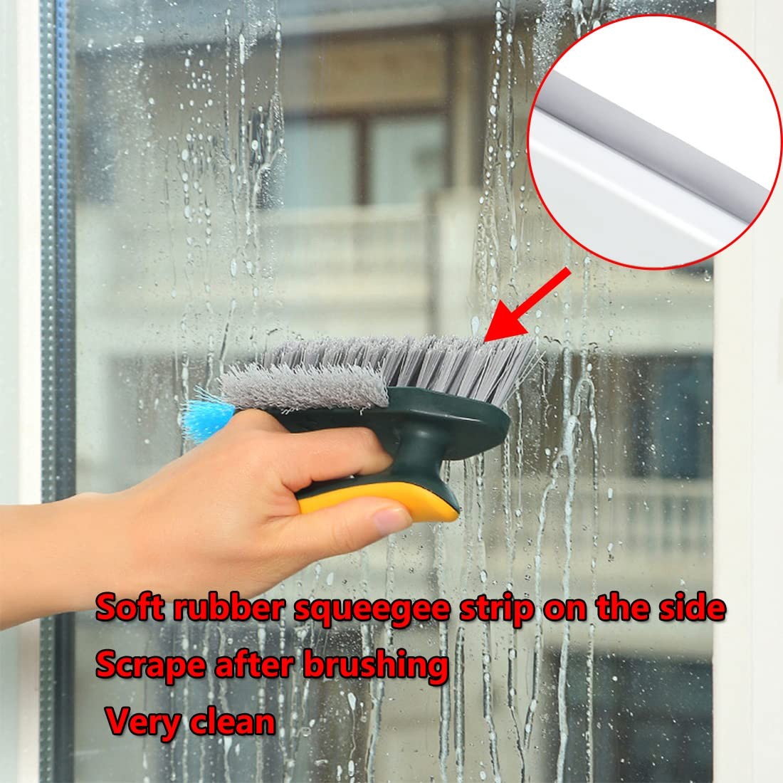 Grout and Corner Scrubber Brush Floor Cleaner for Cleaning Bathroom Kitchen Wall