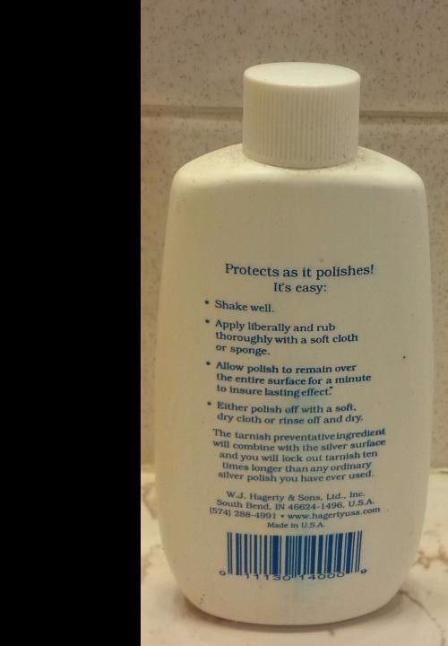 HAGERTY SILVERSMITHS POLISH TARNISH PREVENTATIVE 4 FLUID OUNCES TRAVEL SIZE